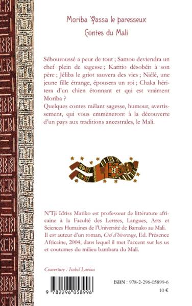 Moriba Yassa le paresseux, Contes du Mali (9782296058996-back-cover)