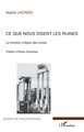 Ce que nous disent les ruines, La fonction critique des ruines (9782296039391-front-cover)