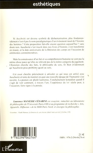 Le sublime anomique, Le renversement de l'Histoire de Kant à Lyotard (9782296062764-back-cover)