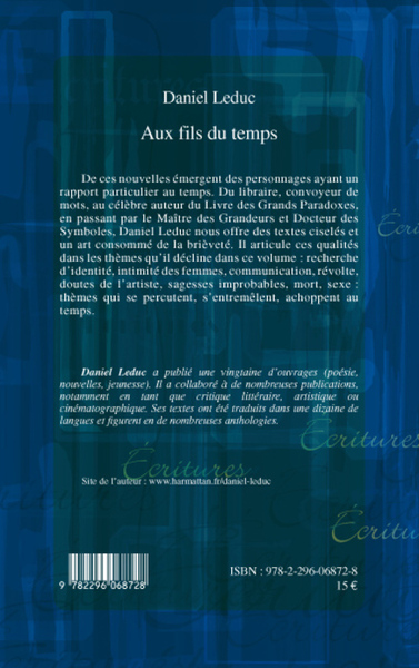 Aux fils du temps, Nouvelles (9782296068728-back-cover)