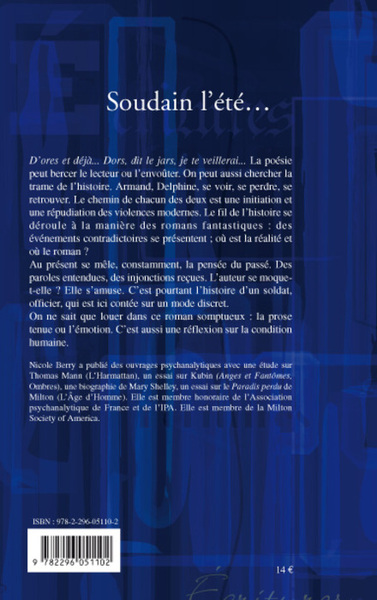 Soudain l'été... (9782296051102-back-cover)