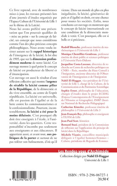 La laïcité ce précieux concept (9782296067271-back-cover)