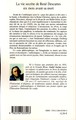 La vie secrète de René Descartes six mois avant sa mort, Conte philosophique (9782296033993-back-cover)