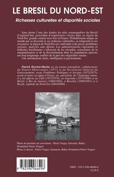 Brésil (le) du Nord-Est, Richesses culturelles et disparités sociales (9782296066496-back-cover)