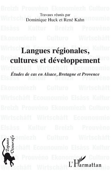 Langues régionales, cultures et développement (9782296092525-front-cover)