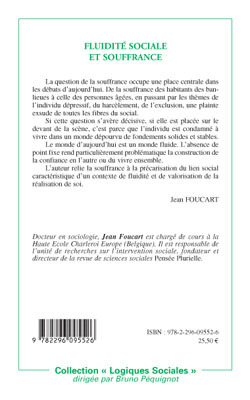 Fluidité sociale et souffrance (9782296095526-back-cover)