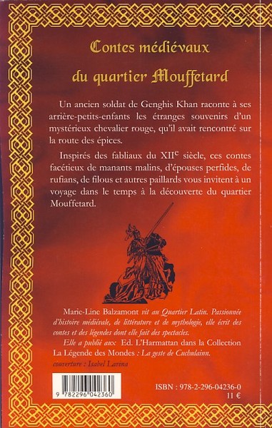Contes médiévaux du quartier Mouffetard (9782296042360-back-cover)