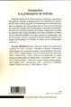 Introduction à la philosophie de Nishida (9782296038738-back-cover)