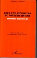 Pour une réécriture du constructivisme, Histoires et discours (9782296036574-front-cover)