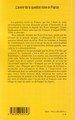 L'avenir de la question noire en France, Enjeux et perspectives (9782296045743-back-cover)