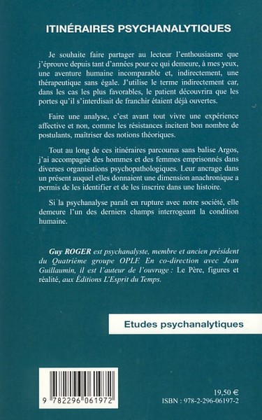 Itinéraires psychanalytiques (9782296061972-back-cover)