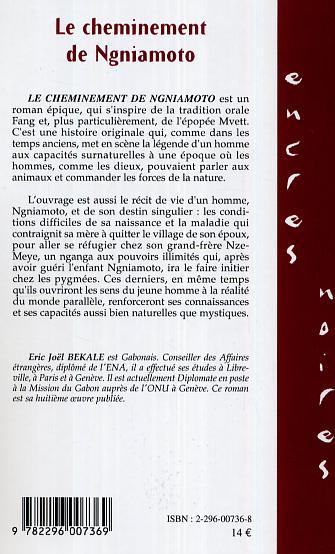 Le cheminement de Ngniamoto, Roman épique en quatre temps (9782296007369-back-cover)