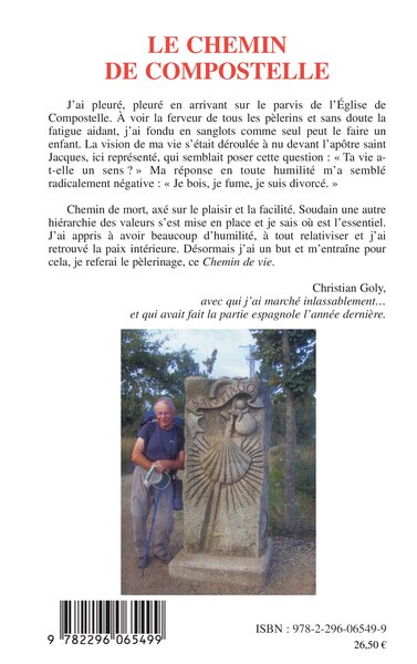 Le Chemin de Compostelle, Témoignage (9782296065499-back-cover)