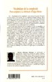 Vocabulaire de la complexité, Post-scriptum à La Méthode d'Edgar Morin (9782296039179-back-cover)