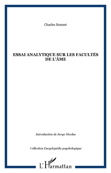 Essai analytique sur les facultés de l'âme (9782296023338-front-cover)