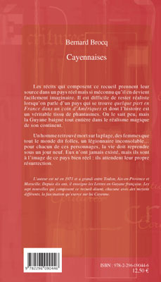 Cayennaises, Nouvelles (9782296090446-back-cover)