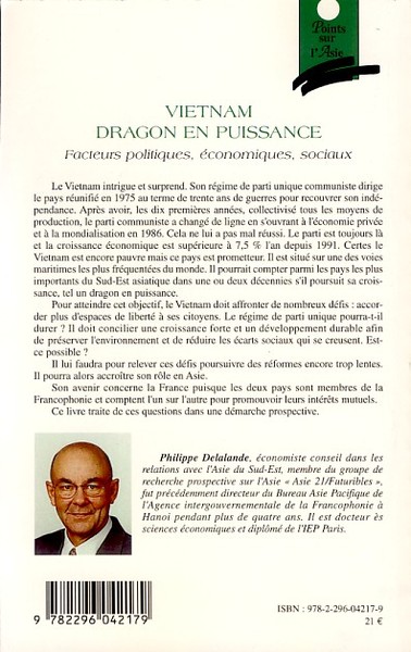 Vietnam dragon en puissance, Facteurs politiques, économiques, sociaux (9782296042179-back-cover)