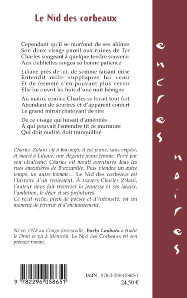 Le Nid des corbeaux (9782296058651-back-cover)