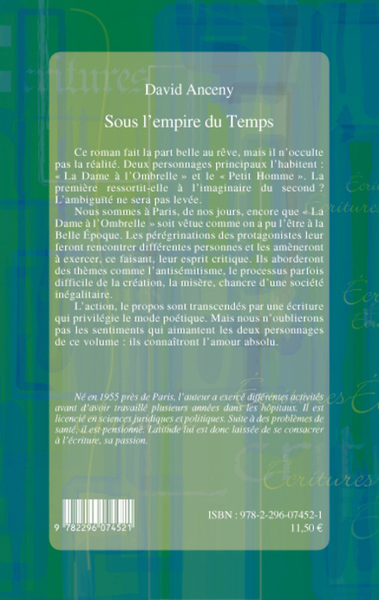 Sous l'empire du Temps, Roman (9782296074521-back-cover)