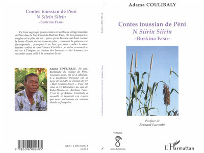 Contes toussian de Péni (Burkina Faso), N Siirin Siirin (9782296002005-front-cover)
