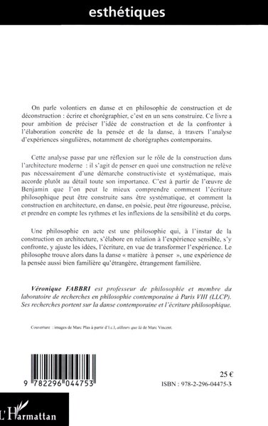 Danse et philosophie, Une pensée en construction (9782296044753-back-cover)