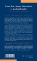 Crise des valeurs éducatives et postmodernité (9782296095458-back-cover)