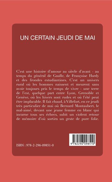 Un certain jeudi de mai (9782296098510-back-cover)