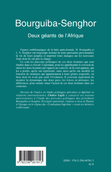 Bourguiba-Senghor, Deux géants de l'Afrique (9782296067813-back-cover)