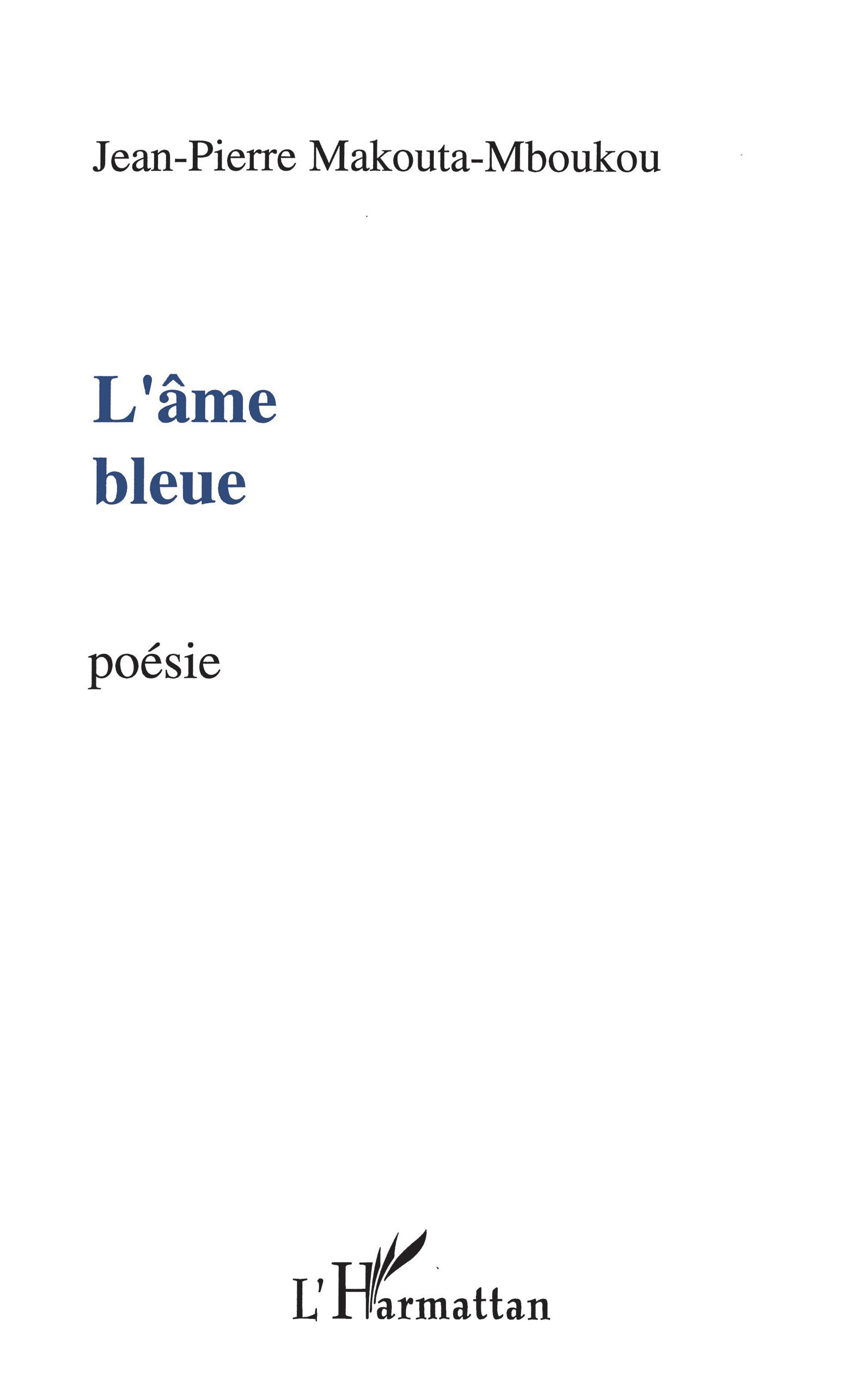 L'âme bleue, Poèmes (9782296012547-front-cover)