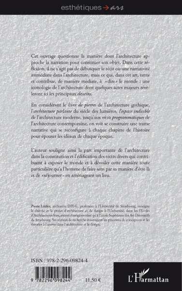 Desseins narratifs de l'architecture (9782296098244-back-cover)