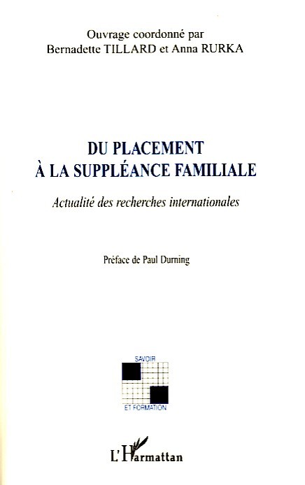 Du placement à la suppléance familiale, Actualité des recherches internationales (9782296075849-front-cover)