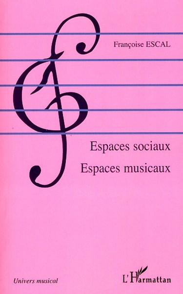 Espaces sociaux, Espaces musicaux (9782296073975-front-cover)