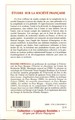 Etudes sur la société française, Action collective, profession journalistique et gouvernance locale (9782296036833-back-cover)