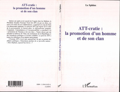 ATT-cratie : la promotion d'un homme et de son clan, Tome I (9782296014527-front-cover)