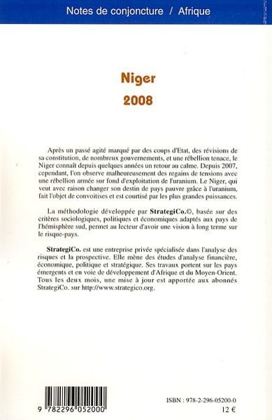 Niger 2008 (9782296052000-back-cover)