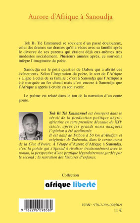 Aurore d'Afrique à Sanoudja (9782296098589-back-cover)
