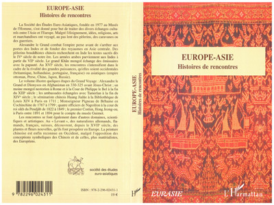 Europe-Asie Histoires de rencontres (9782296024311-front-cover)