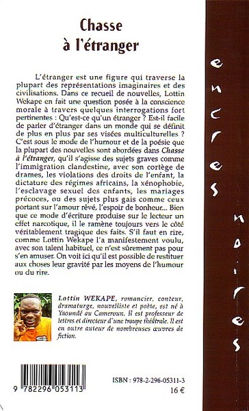 Chasse à l'étranger (9782296053113-back-cover)
