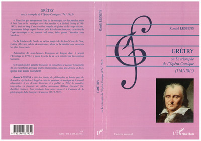 Grétry, Ou Le triomphe de l'Opéra-Comique (1741-1813) (9782296033931-front-cover)