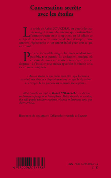 Conversation secrète avec les étoiles (9782296056534-back-cover)