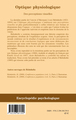 Optique physiologique, Des perceptions visuelles - (Tome 3) (9782296081390-back-cover)
