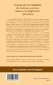 Leçons sur les maladies du système nerveux faites à la Salpêtrières (1872-1873) (9782296081215-back-cover)