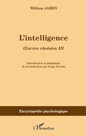 L'intelligence, Oeuvres choisies III (9782296097308-front-cover)