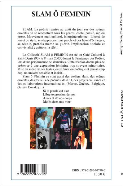 Slam ô Féminin (9782296077706-back-cover)