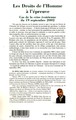Les Droits de l'Homme à l'épreuve, Cas de la crise ivoirienne du 19 septembre 2002 (9782296052048-back-cover)