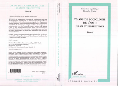 20 ans de sociologie de l'art, Bilan et perspectives - Tome I (9782296044111-front-cover)