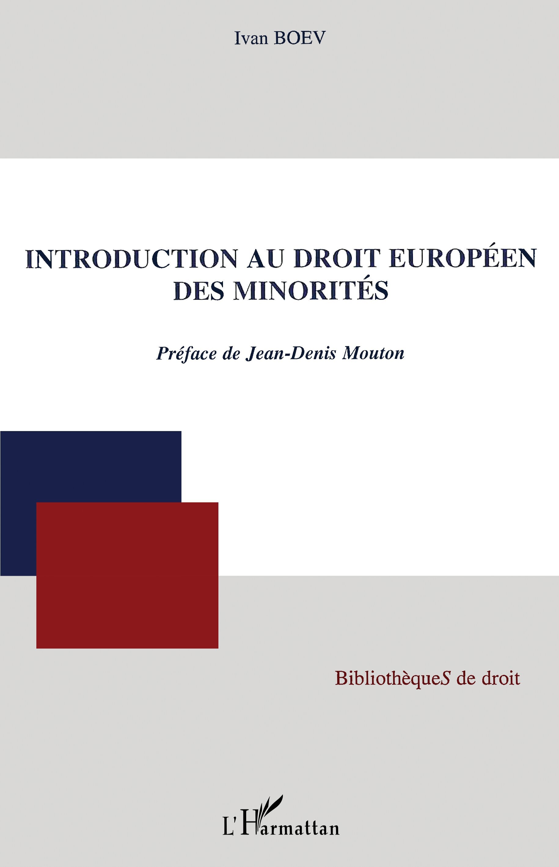 Introduction au droit européen des minorités (9782296065475-front-cover)