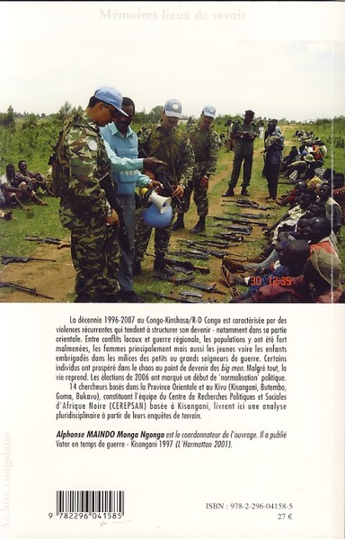 Des conflits locaux à la guerre régionale en Afrique Centrale, Le Congo-Kinshasa oriental 1996-2007 (9782296041585-back-cover)