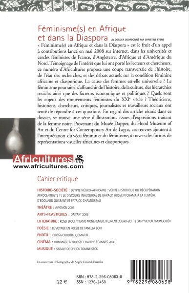 Africultures, Féminisme(s) en Afrique et dans la Diaspora (9782296080638-back-cover)