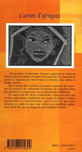 Carnet d'afriques (9782296015692-back-cover)